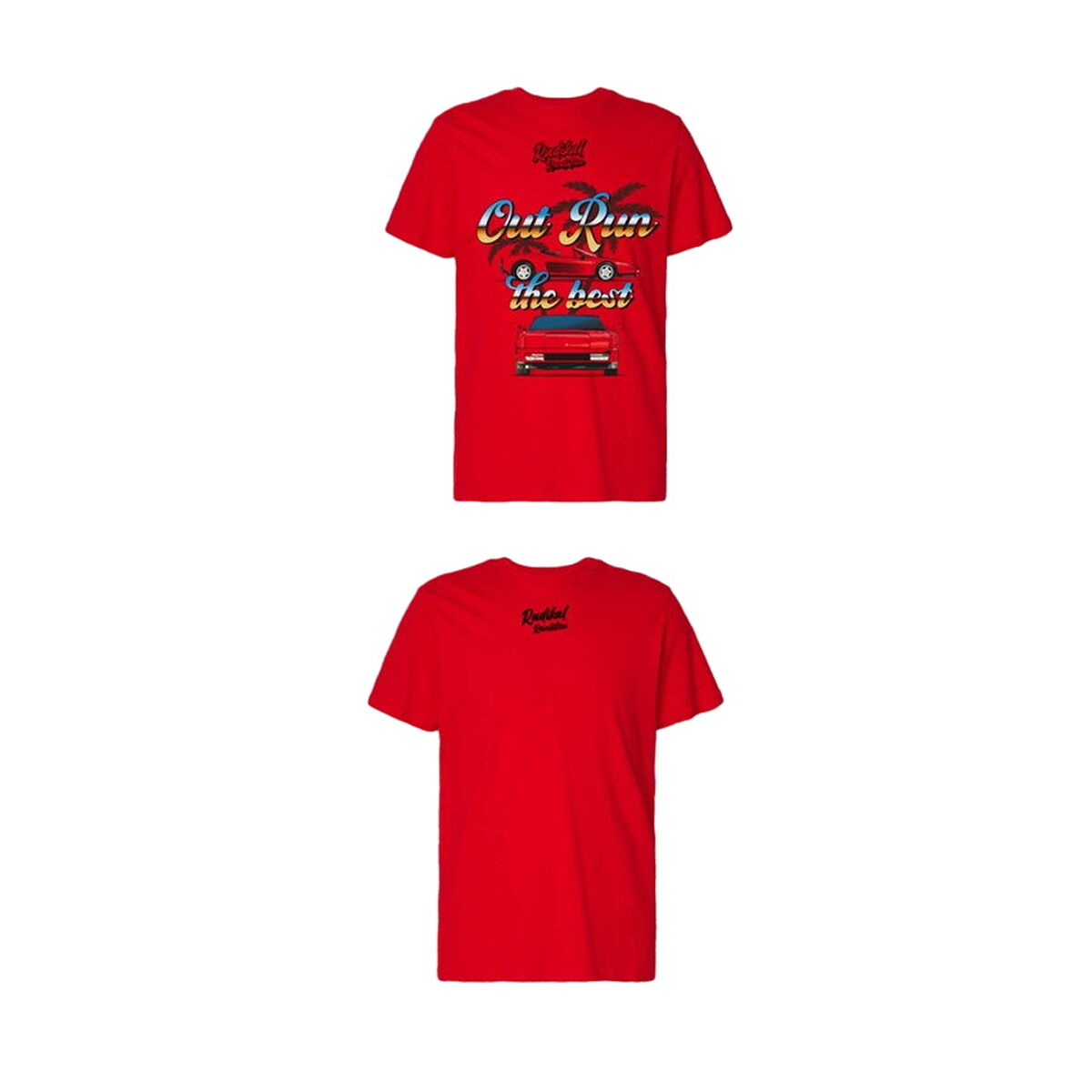 T-shirt med kortärm Herr RADIKAL OUT RUN Röd XL