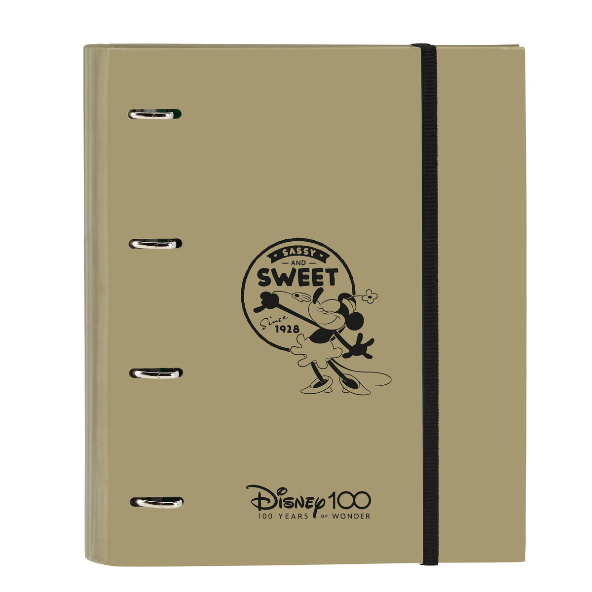 Ringpärm Minnie Mouse Beige (27 x 32 x 3.5 cm) - 3