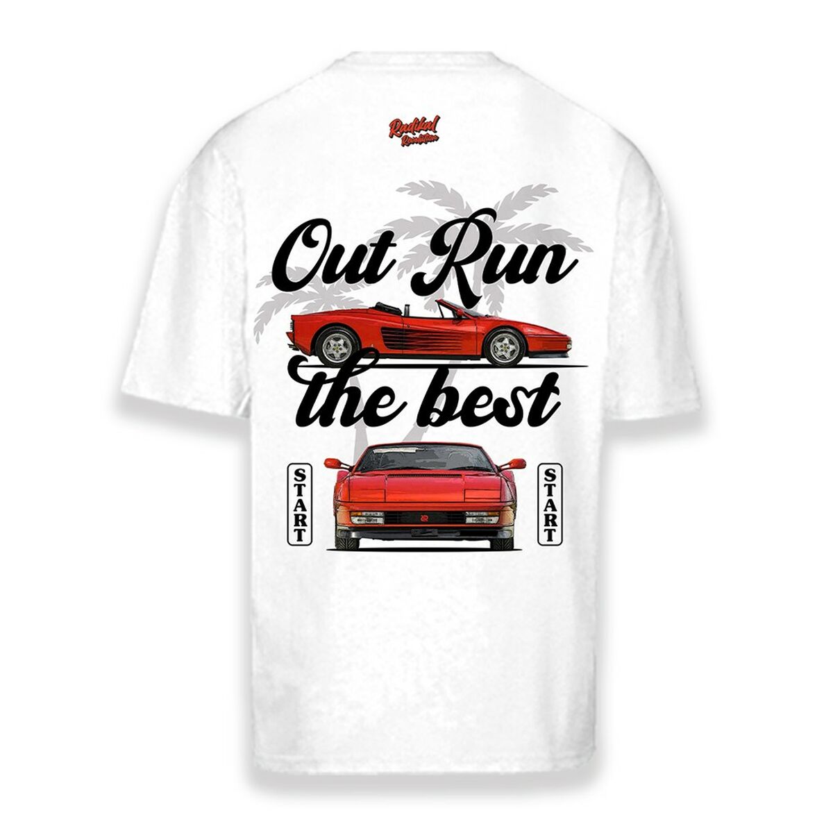 T-shirt med kortärm Herr RADIKAL OUT RUN Vit XXL - 2