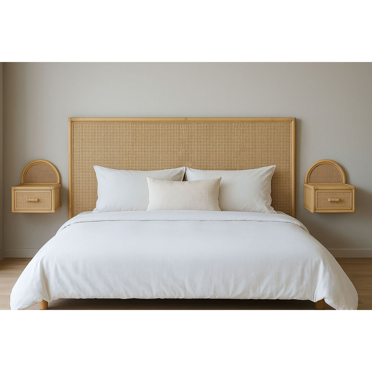 Sänggavel Home ESPRIT Ljusbrun 190 X 2,5 X 80 CM - 2