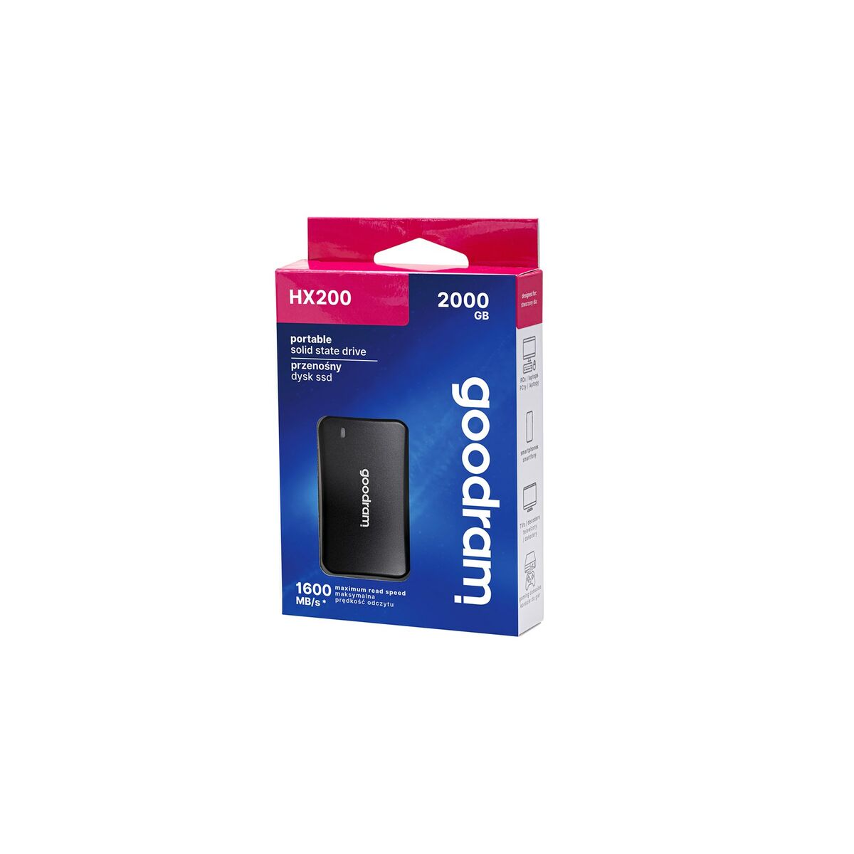 Hårddisk GoodRam SSDPR-HX200-2K0 2 TB SSD - 3