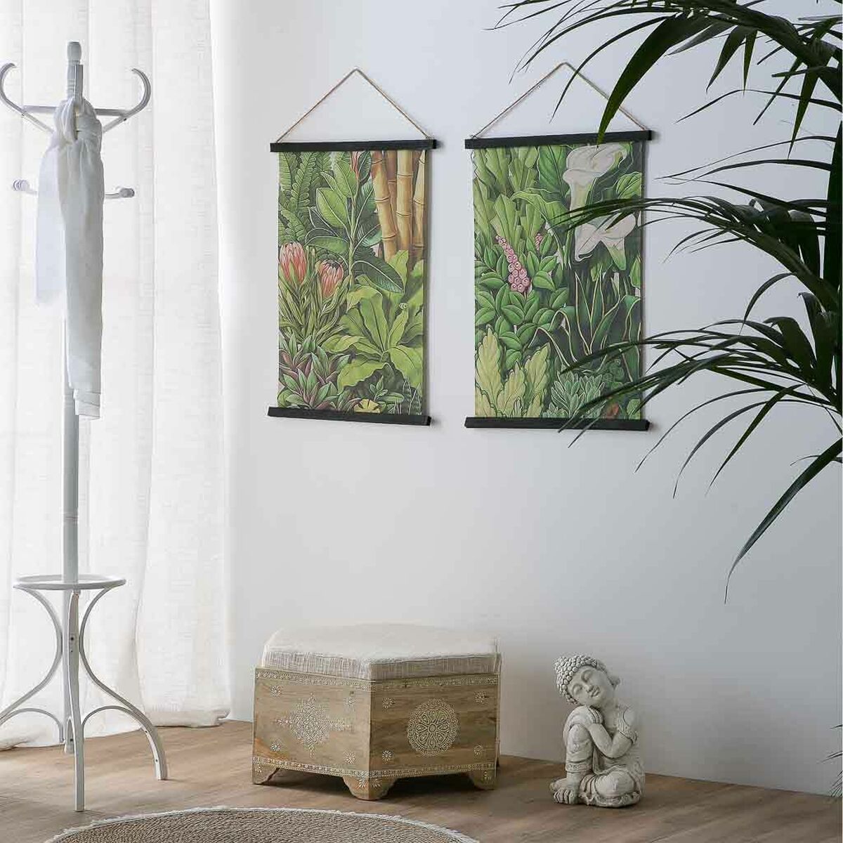 Hattställ Alexandra House Living Vit 45 x 182 x 45 cm - 3