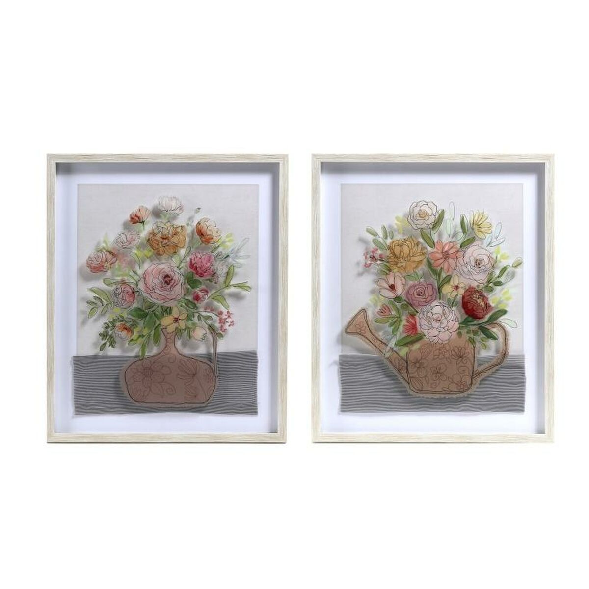 Tavla DKD Home Decor Vas (53 x 3 x 63 cm) (2 antal)