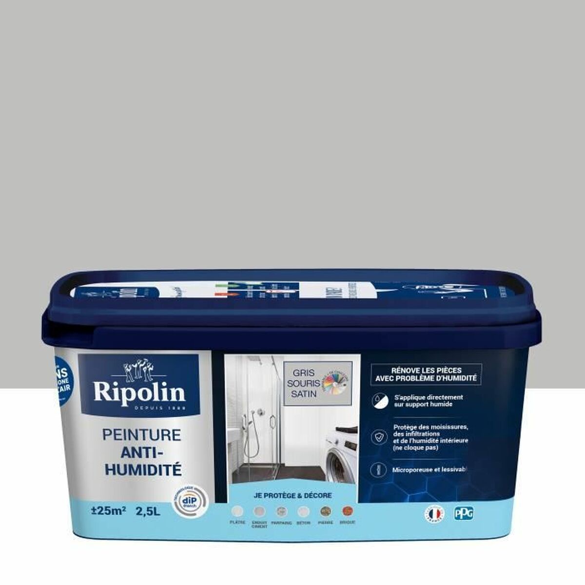 Grundfärg Ripolin Grå Satinfinish 2,5 L - 2