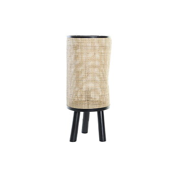 Bordslampa DKD Home Decor Naturell Svart 220 V 50 W (25 x 25 x 59 cm)