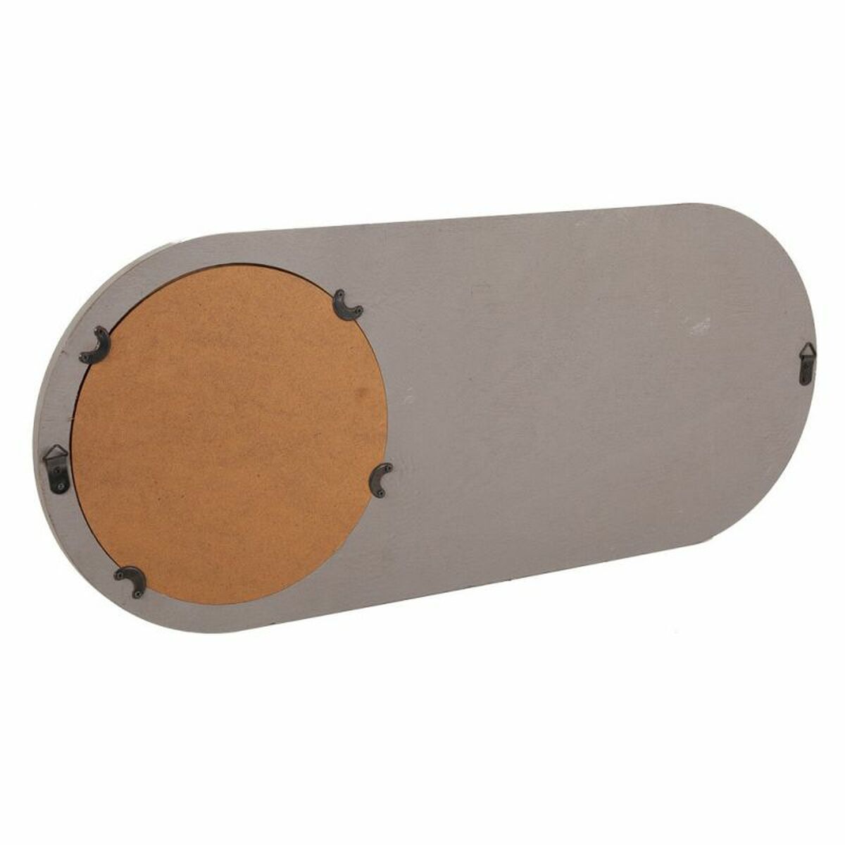 Klädhängare med spegel Alexandra House Living Grå Granträ Trä MDF 5 x 30 x 60 cm - 3