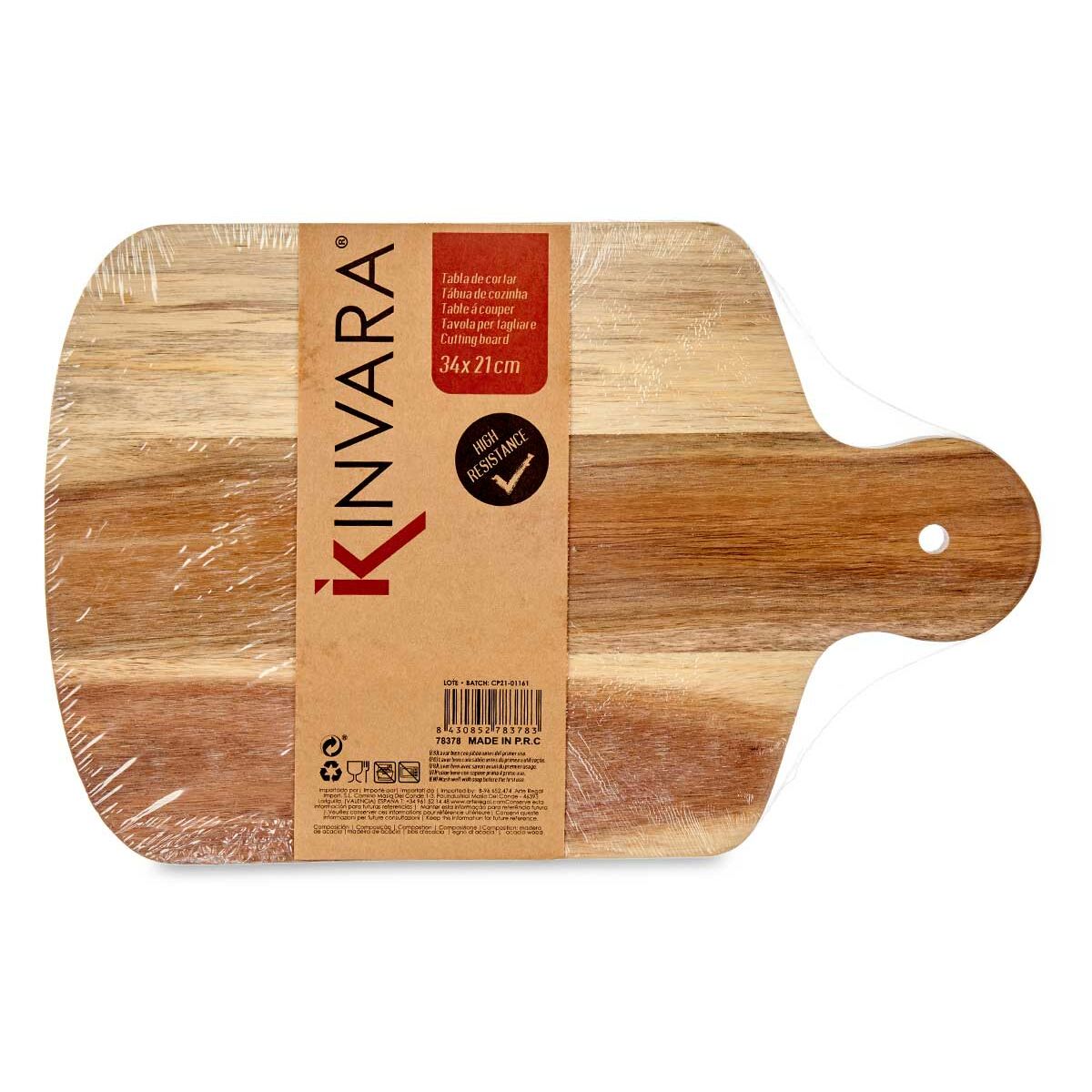 Skärbräda Vit Akaciaträ 21,5 x 1,5 x 33,5 cm (12 antal) - 2