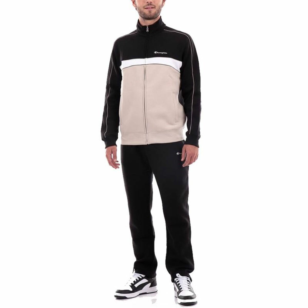 Träningsoverall, Vuxen Champion Full Zip Legacy Svart Män