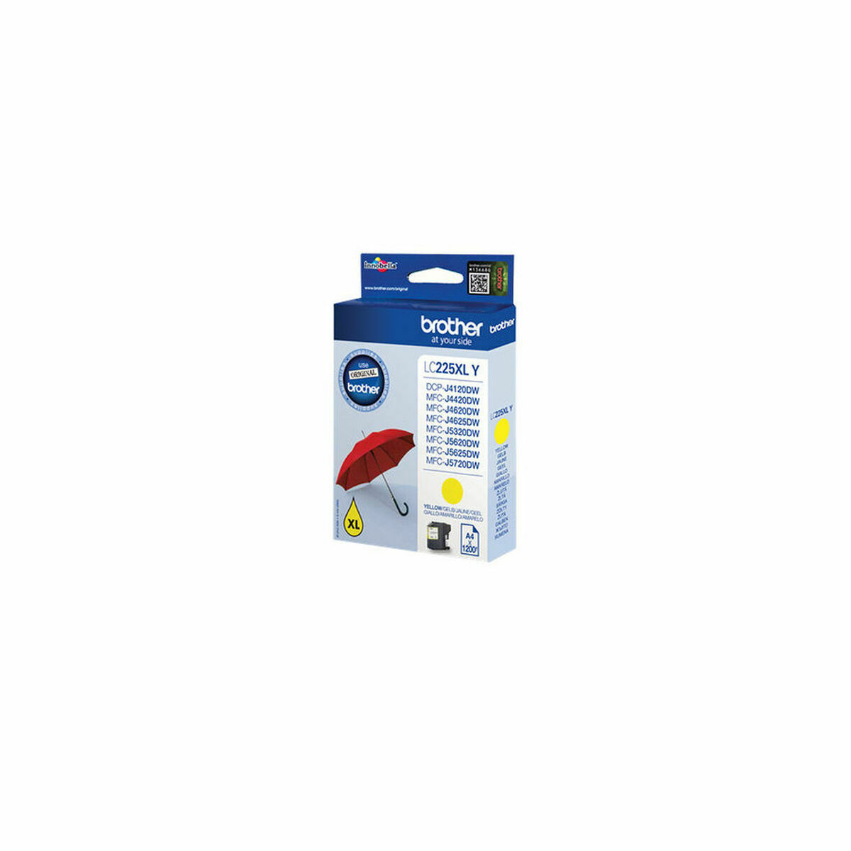 Original Bläckpatron Brother LC-225XLYBP Gul