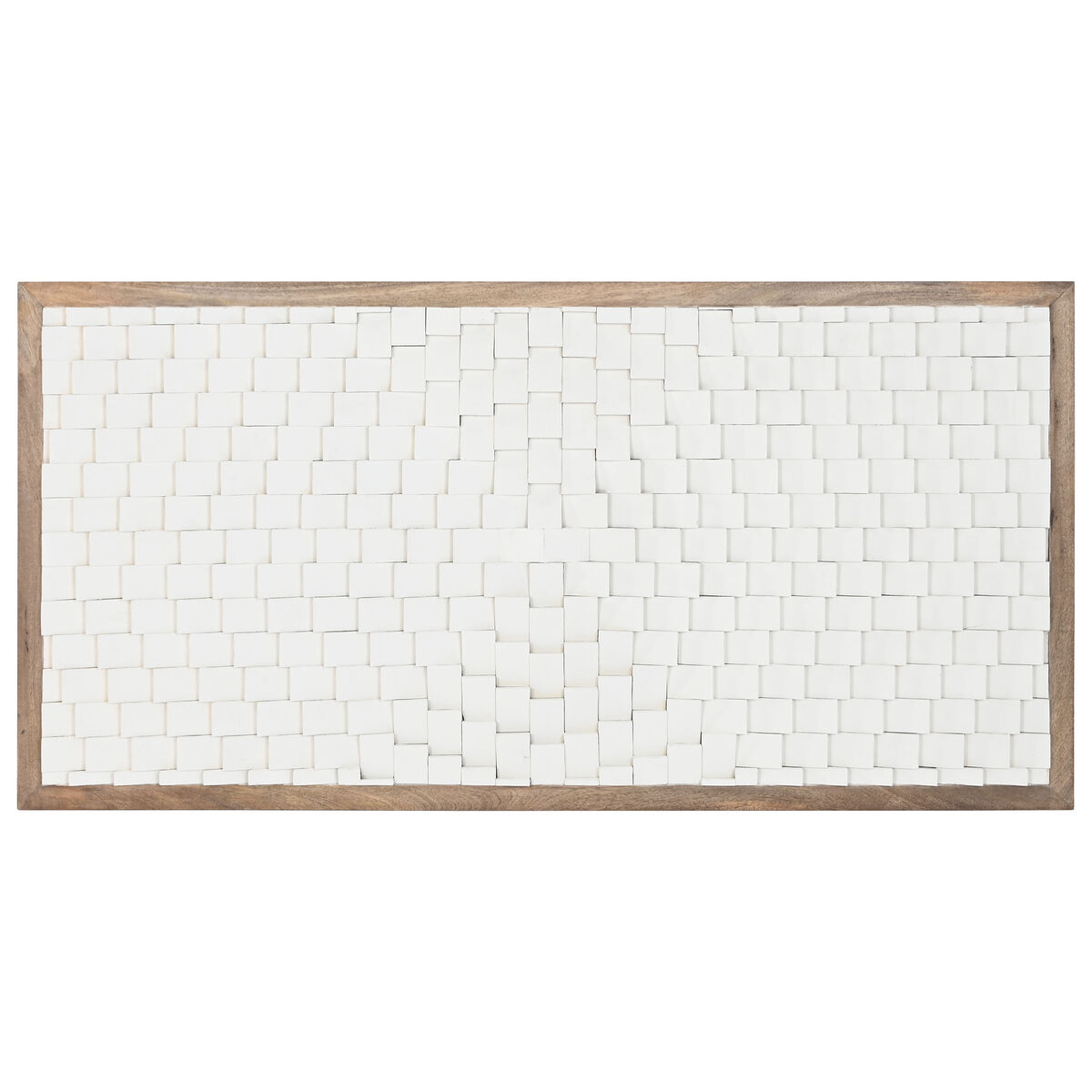 Sänggavel Home ESPRIT Vit Naturell 180 X 5 X 90 CM
