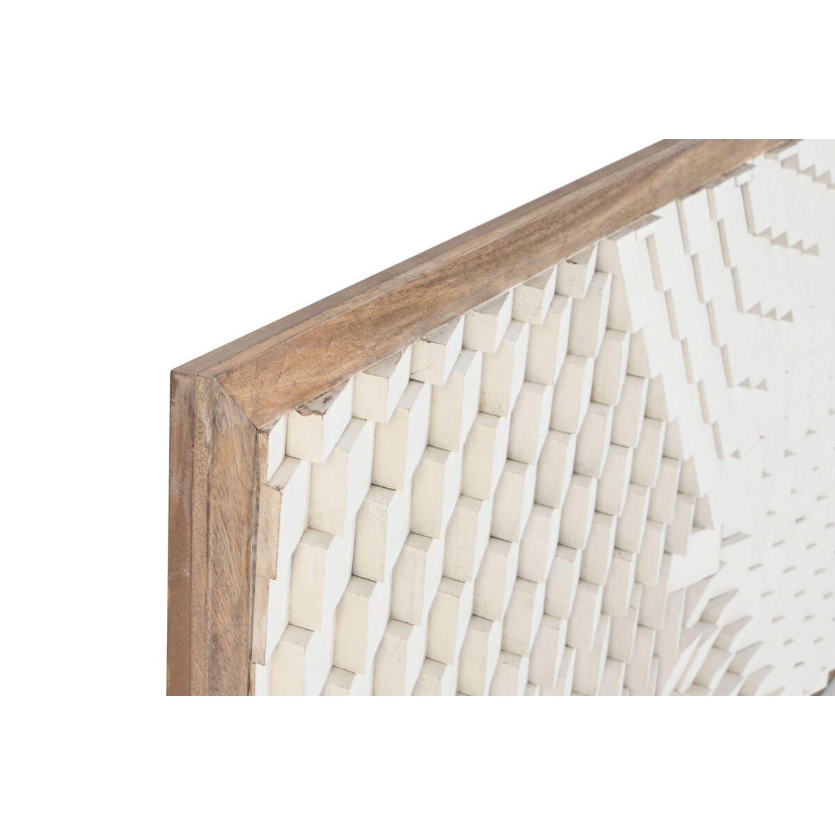 Sänggavel Home ESPRIT Vit Naturell 180 X 5 X 90 CM - 2