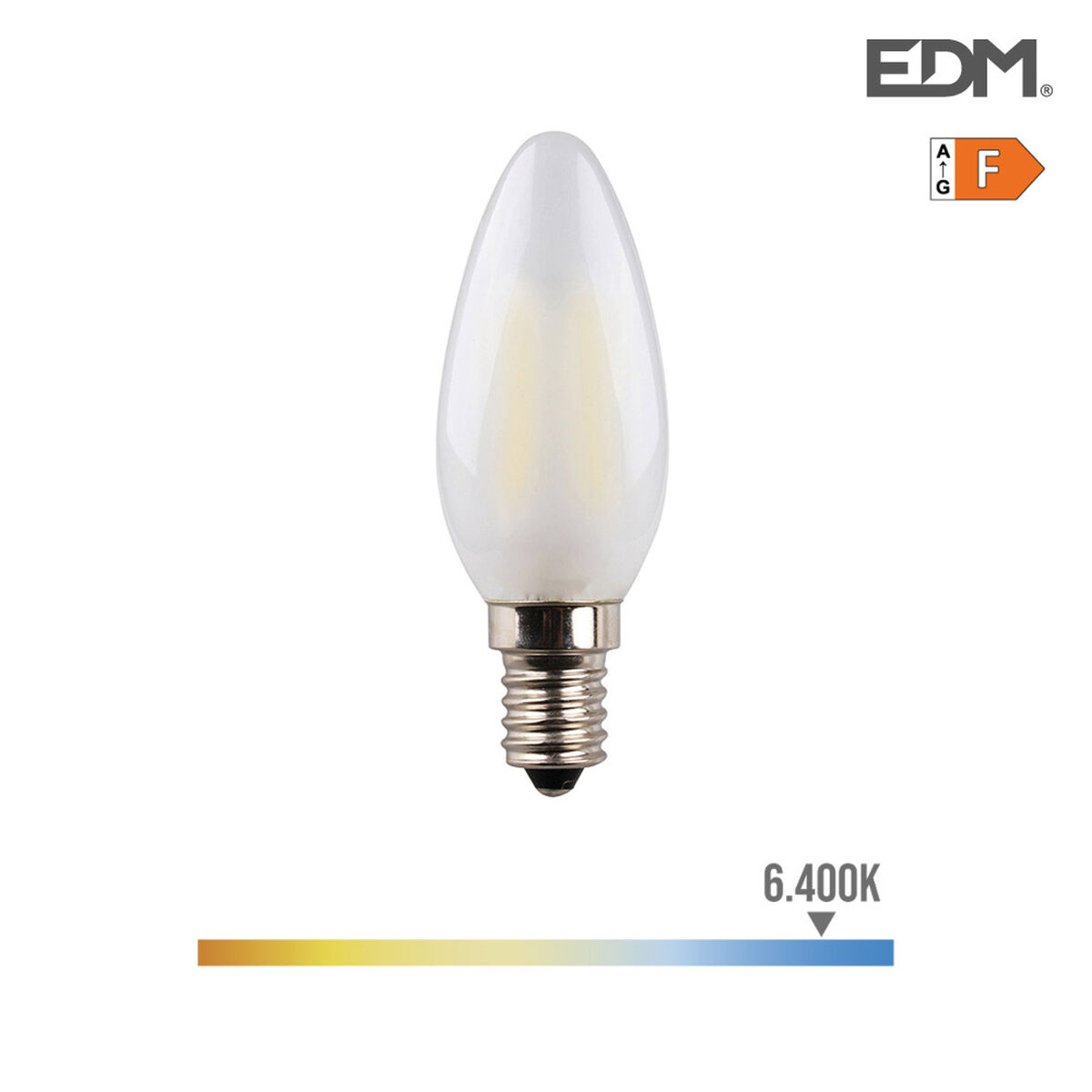 LED-lampa Ljus EDM 98630 F 30 W 4,5 W 40 W E14 470 lm 3,5 x 9,8 cm (6400 K)