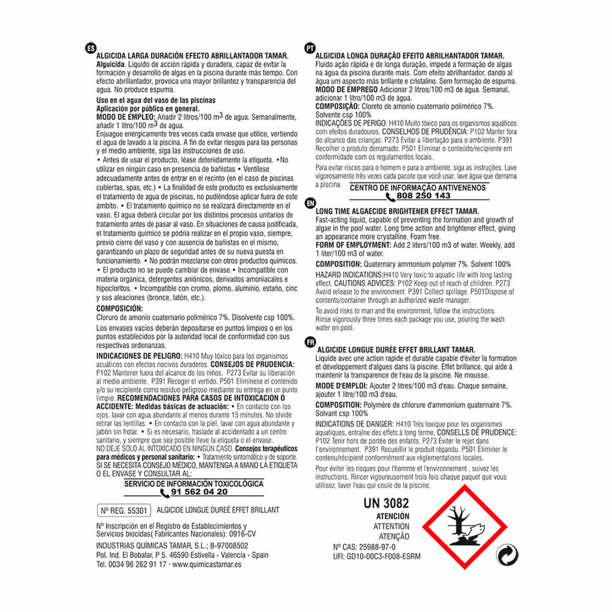 Algaecid EDM 81703 Räcker länge 5 L - 7