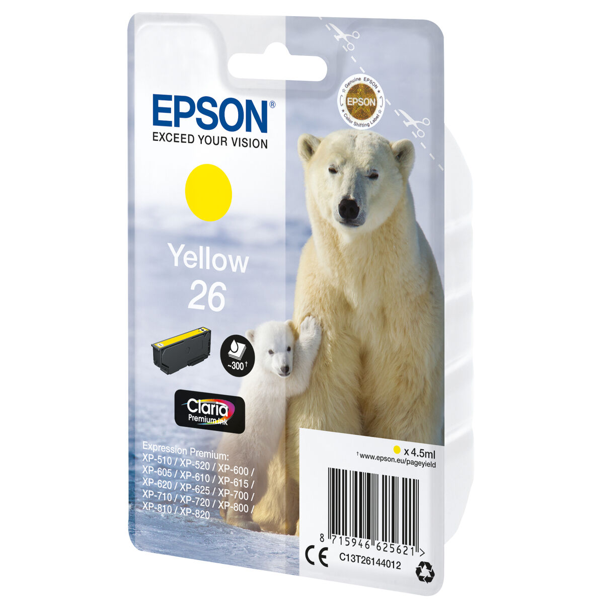 Original Bläckpatron Epson C13T26144012 Gul - 3