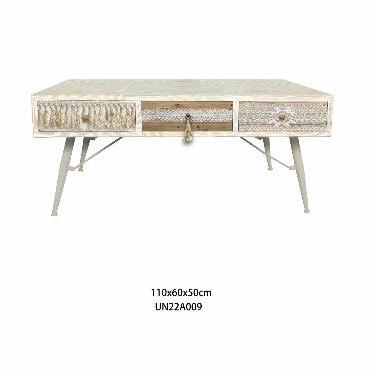 Soffbord DKD Home Decor Gran Bomull (110 x 60 x 50 cm) - 5