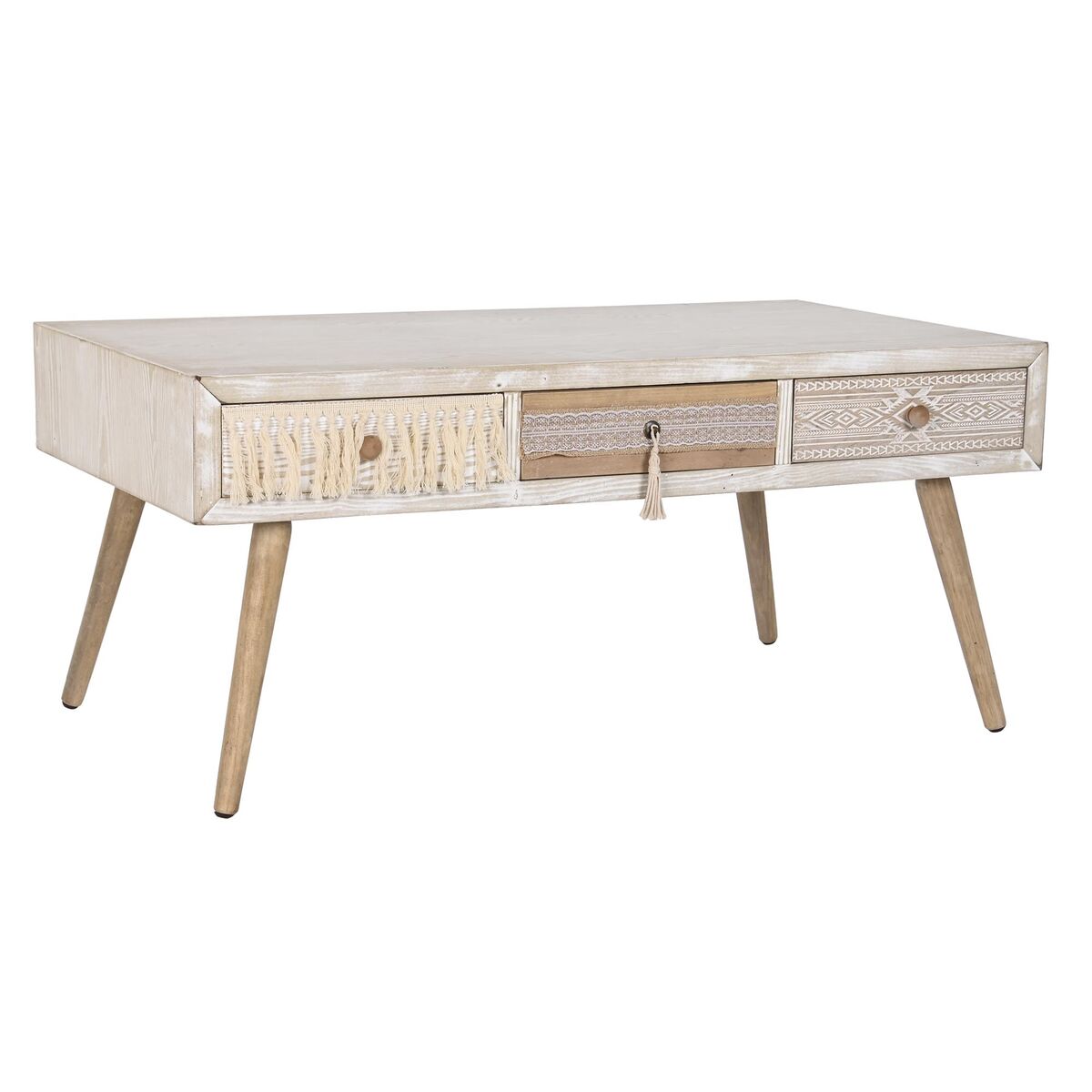 Soffbord DKD Home Decor Gran Bomull (110 x 60 x 50 cm) - 3