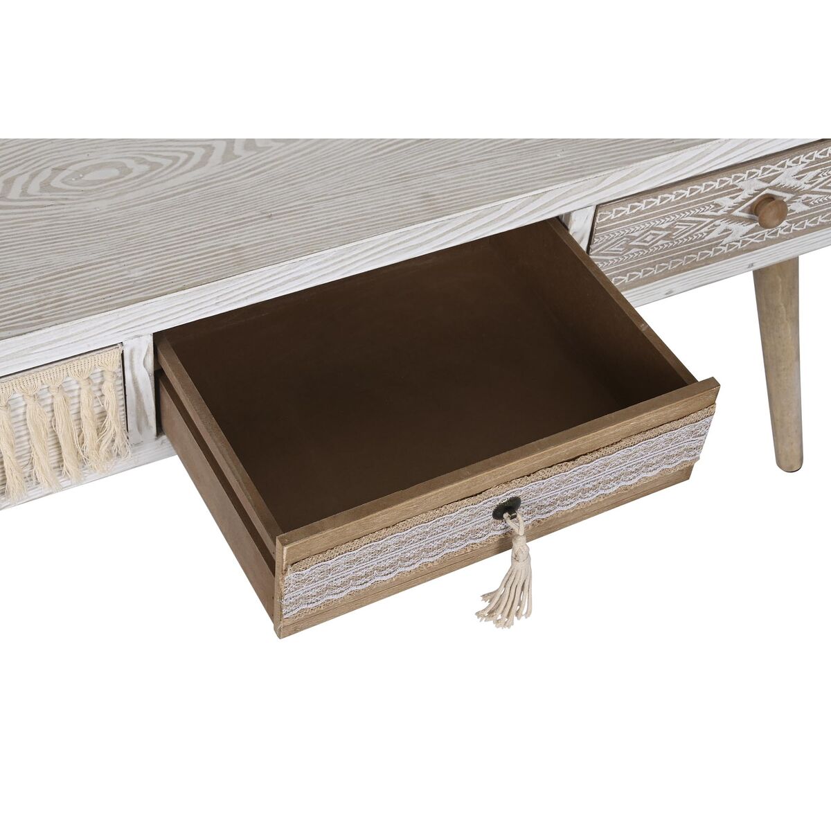Soffbord DKD Home Decor Gran Bomull (110 x 60 x 50 cm) - 8
