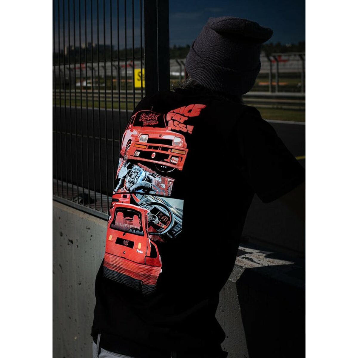 T-shirt med kortärm Herr RADIKAL NICE FAT ASS Svart XXL - 2