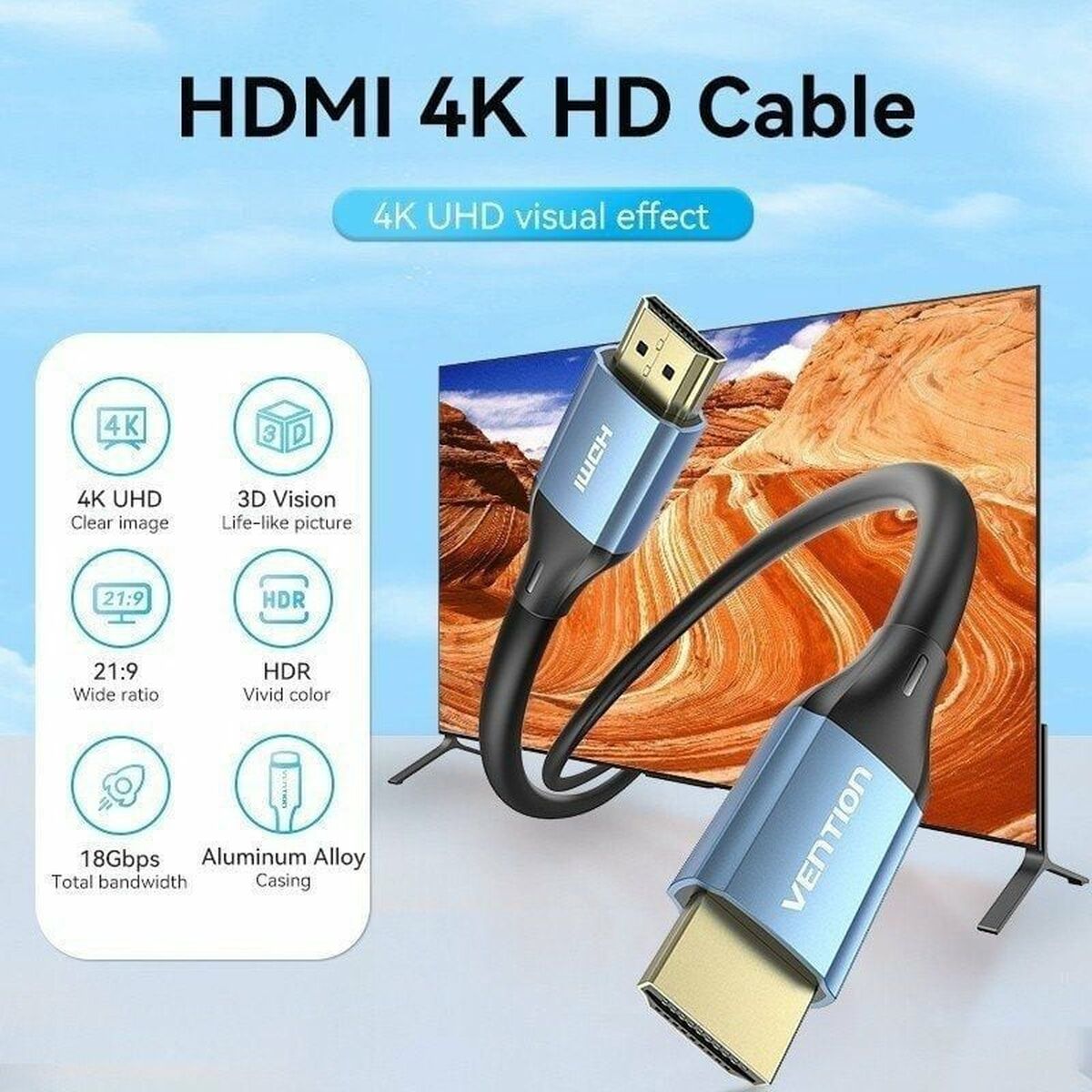Kabel HDMI Vention ALHSL 10 m - 2