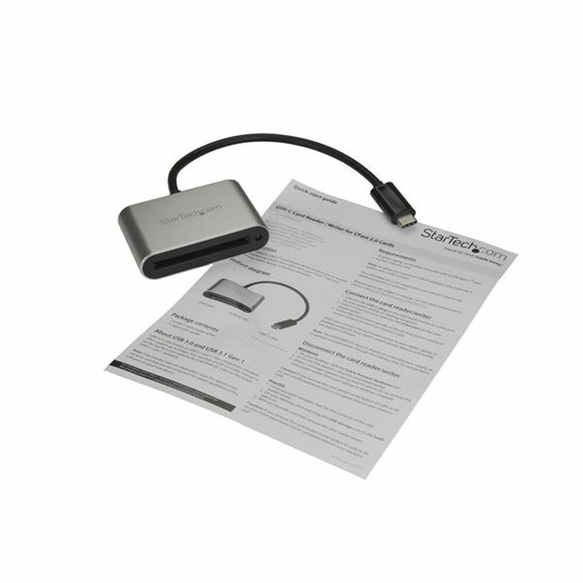 Kortläsare Startech CFASTRWU3C           Silver - 9