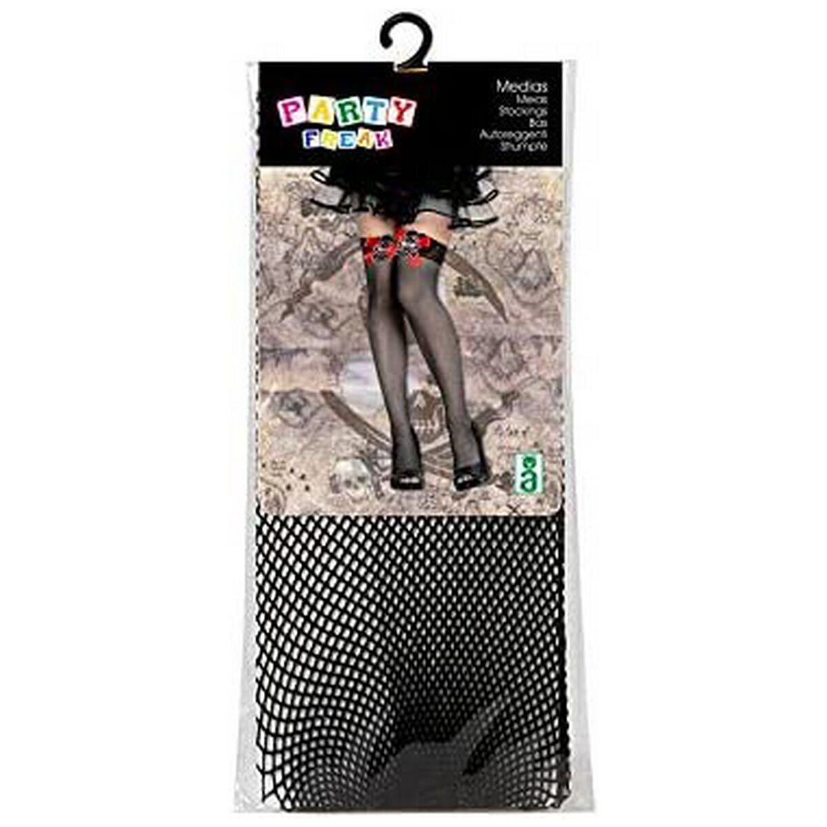 Kostymstrumpor Pirate One size Svart Pirat - 4