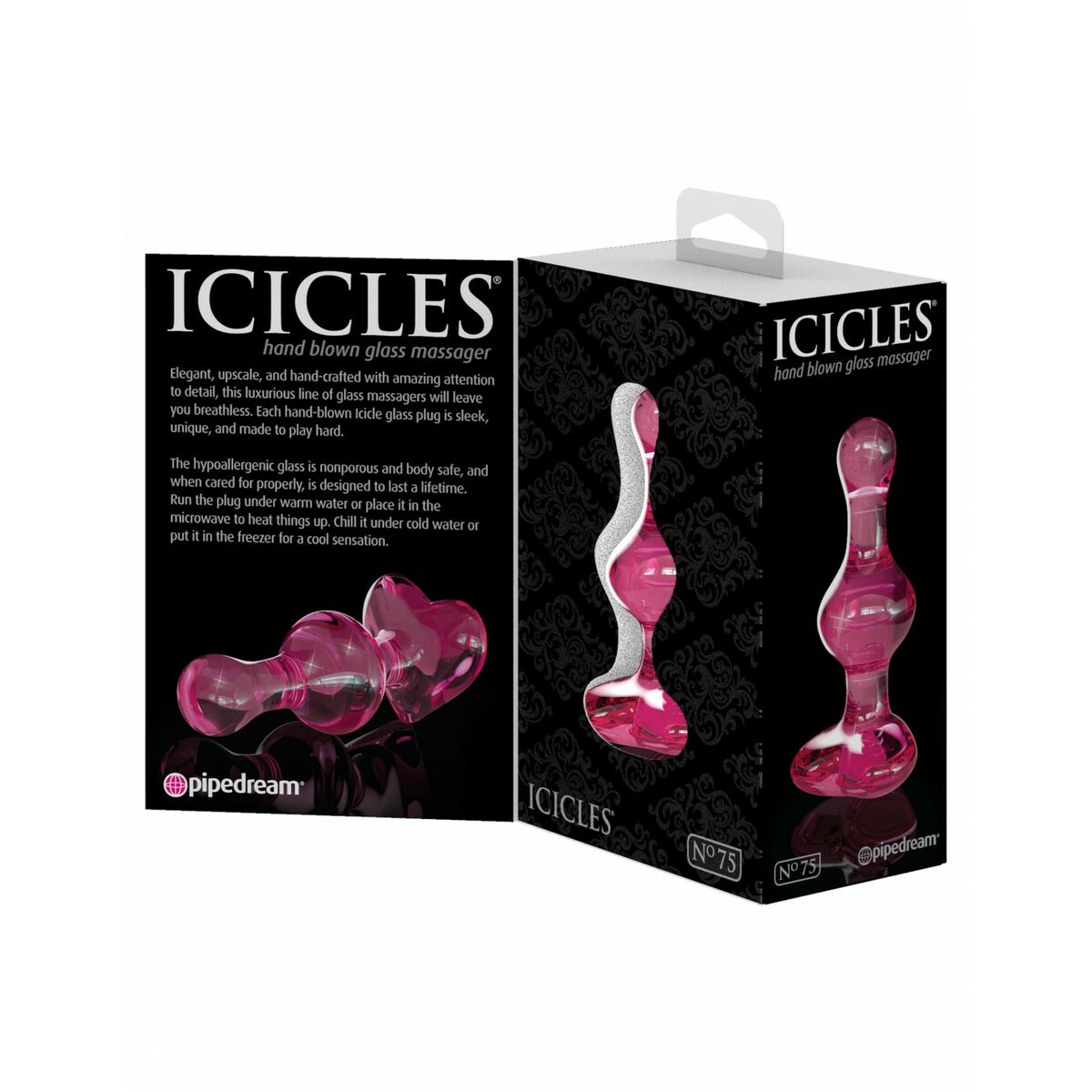 Analplugg Pipedream Icicles Rosa - 5