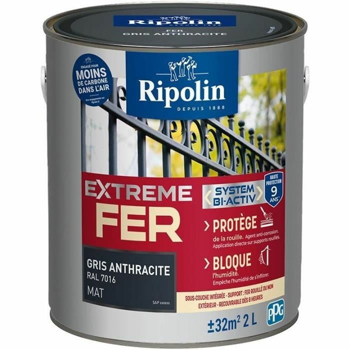 Grundfärg Ripolin Grå Matt 2 L