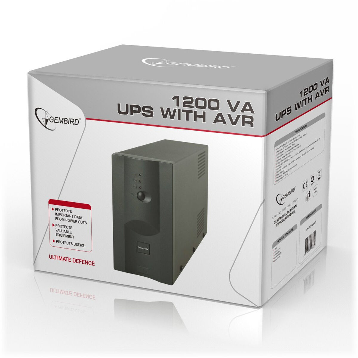 System för Avbrottsfri Strömförsörjning Interaktiv (UPS) GEMBIRD UPS-PC-1202AP 720 W - 2