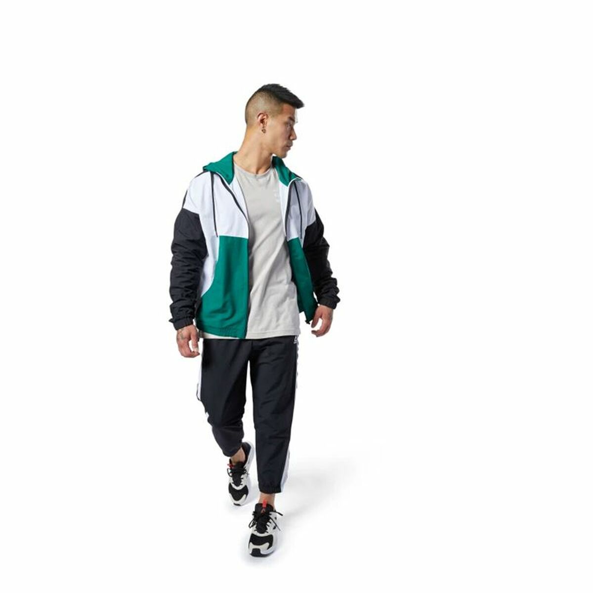 Träningsjacka Herr Reebok Meet You There Woven Grön - 14