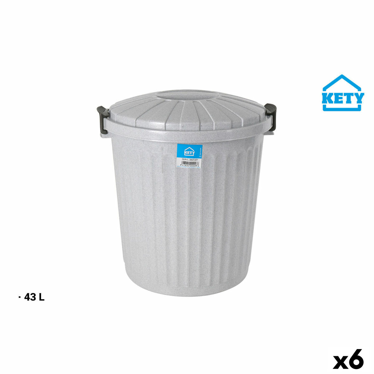 Papperskorg 43 L (6 antal)
