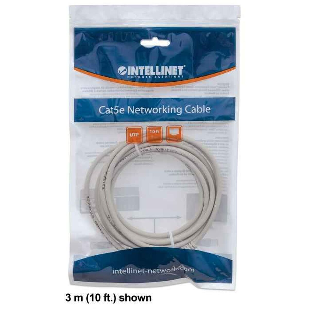 Nätkabel UTP Styv Kategori 6 Intellinet 340427 Grå 50 cm - 4