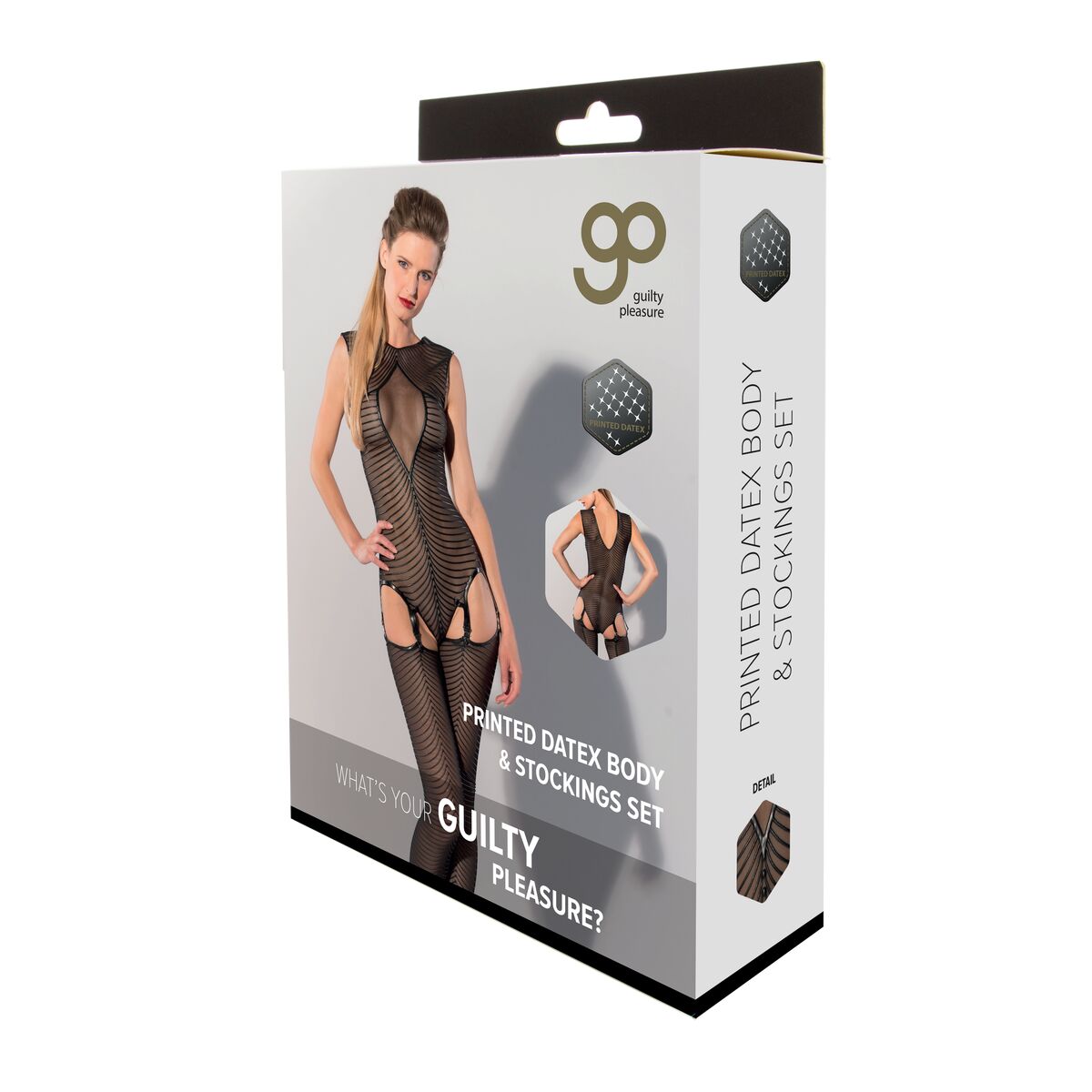 Set med underkläder Guilty Pleasure Svart (XL)
