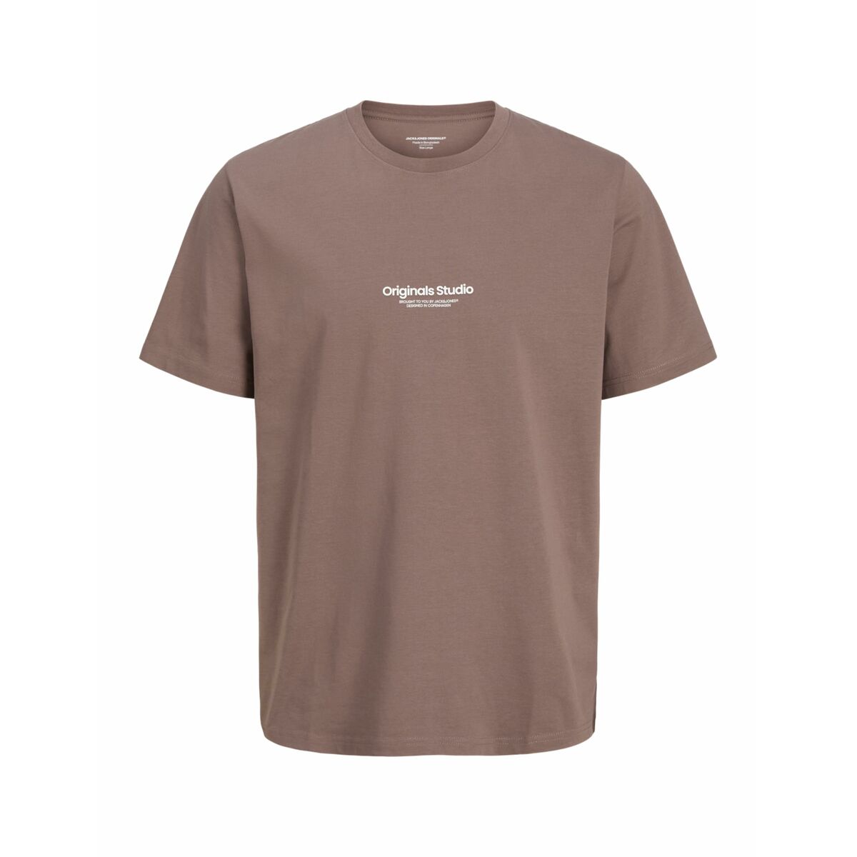 T-shirt med kortärm Herr Jack & Jones JORVESTERBRO TEE SS 12240121 Brun