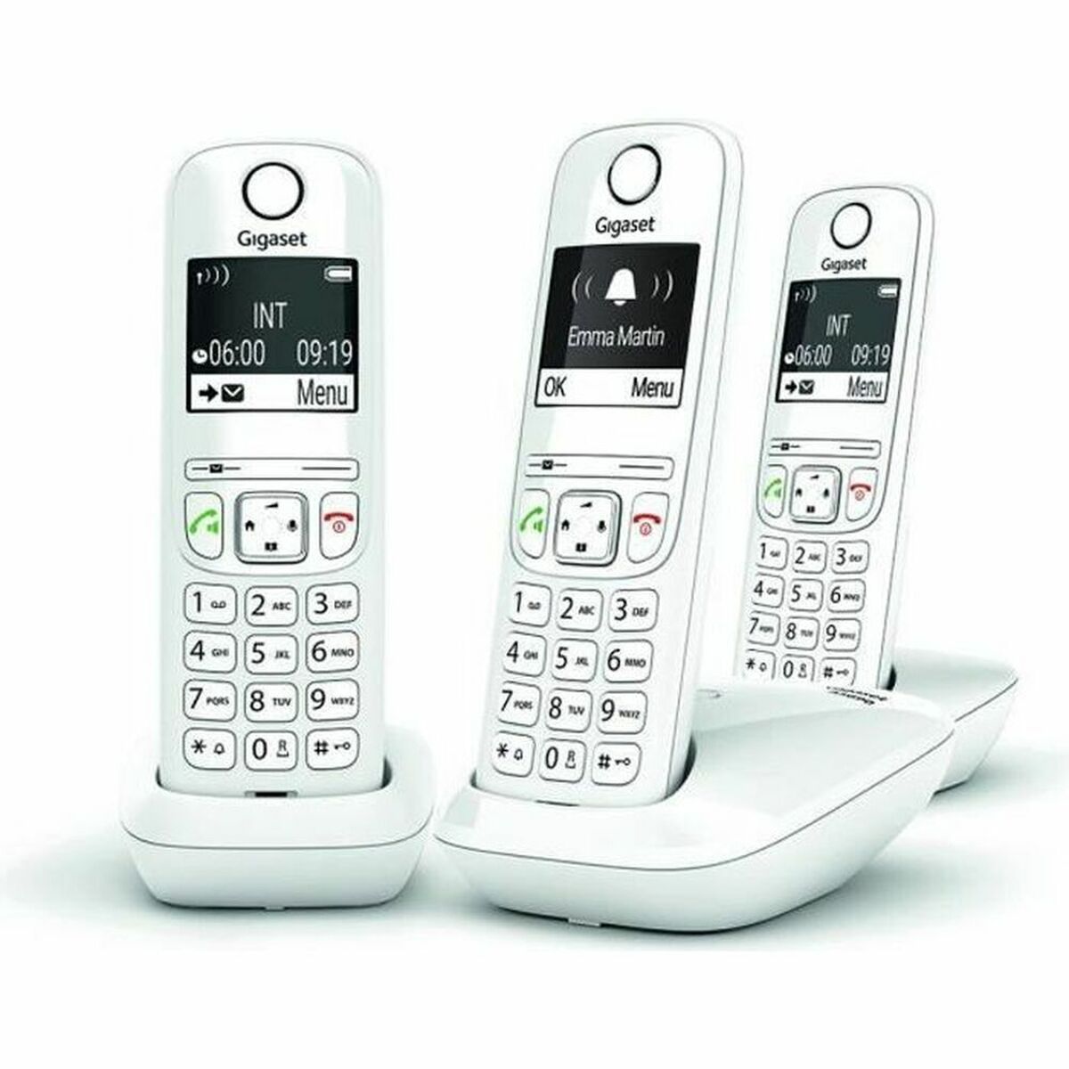 Markkabeltelefon Gigaset AS690 Trio Vit