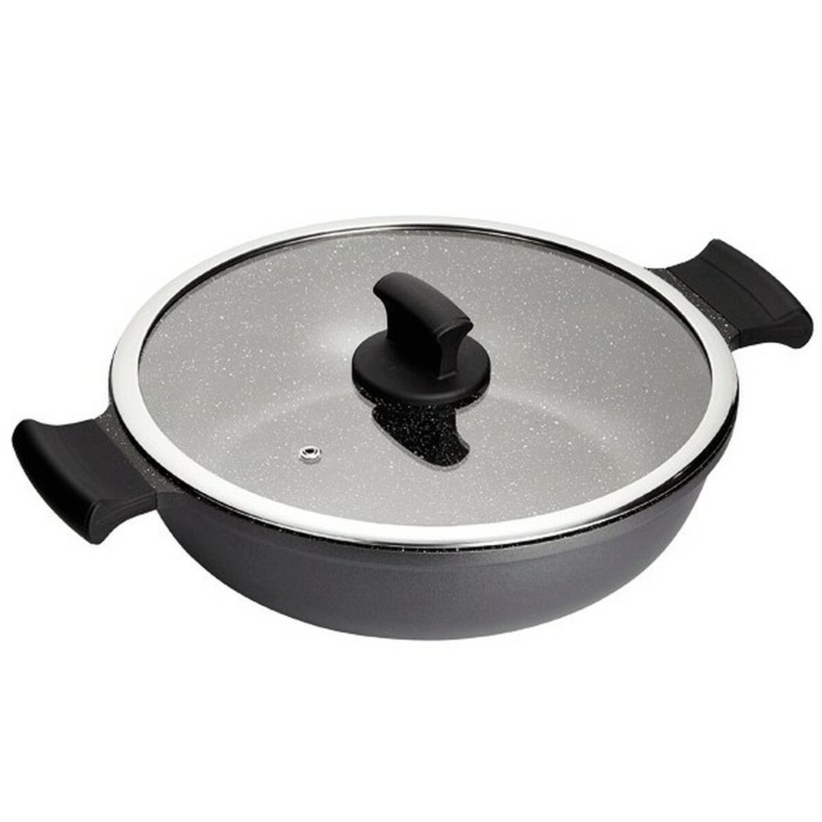 Kastrull med lock Inoxibar ABSOLUT Svart Ø 28 cm