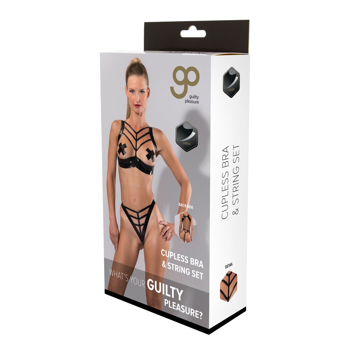 Set med underkläder Guilty Pleasure Svart (L)
