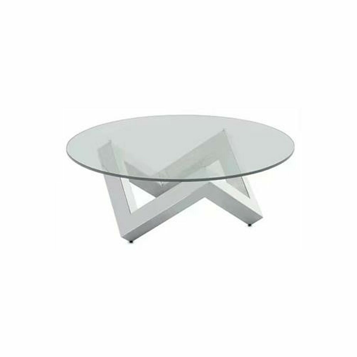 Soffbord DKD Home Decor Stål Härdat glas 90 x 90 x 45 cm - 2