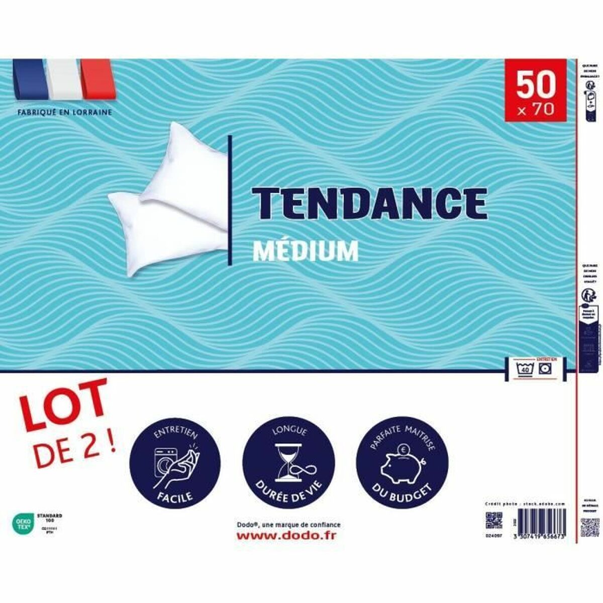 Kudden DODO Tendance Vit 50 x 70 cm 2 antal - 5