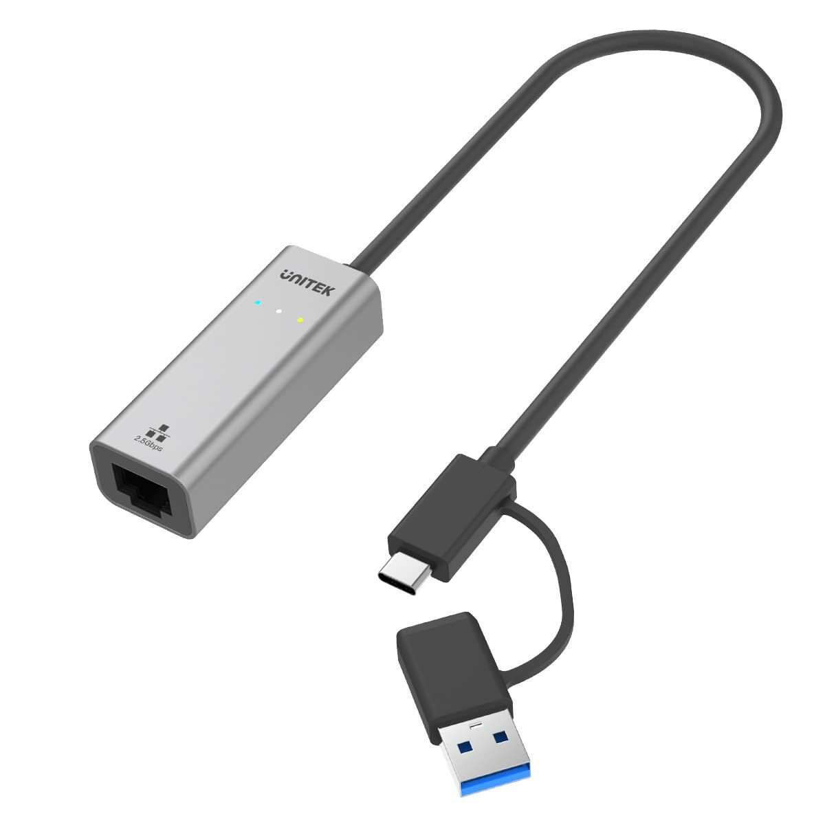 USB-C till Ethernet Adapter Unitek U1313C Grå 30 cm