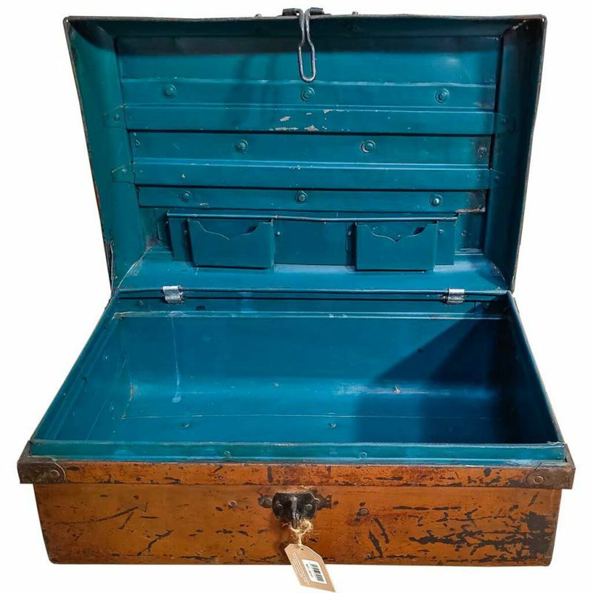 Dekorativ resväska Alexandra House Living Brun Järn Traditionell stil 41 x 27 x 62 cm - 3