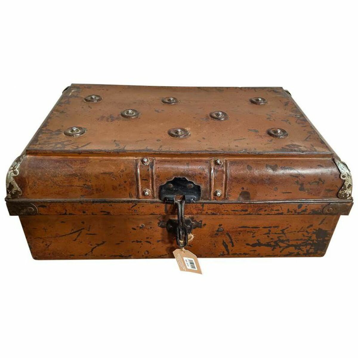 Dekorativ resväska Alexandra House Living Brun Järn Traditionell stil 41 x 27 x 62 cm