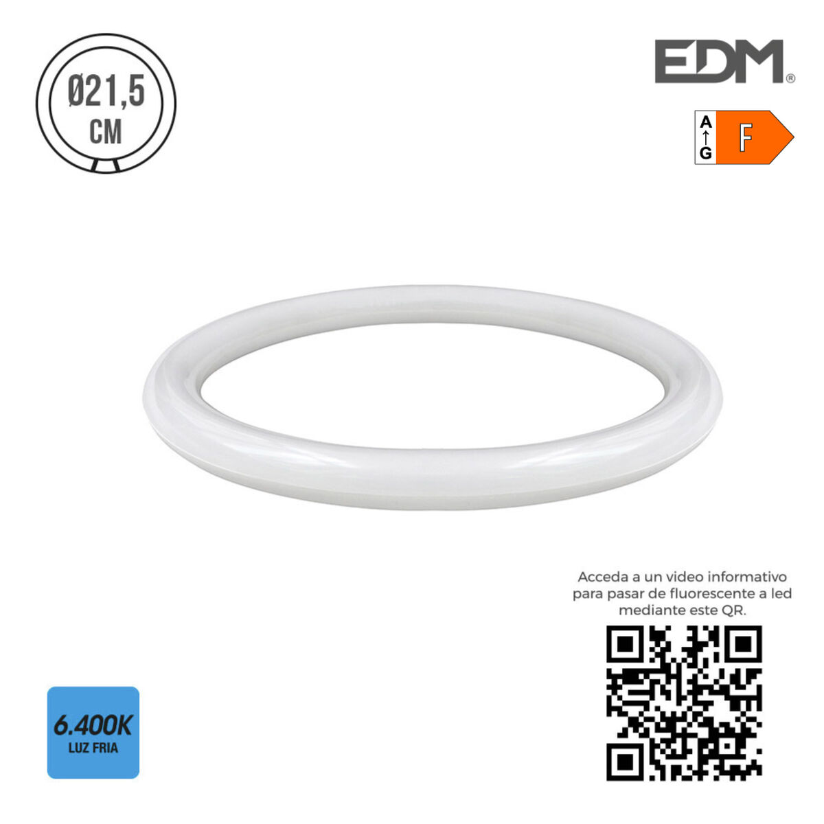 LED Tub EDM 31187 F 15 W 22 W 99 W G10Q 1500 lm ø 21,5 cm Rund (6400 K)