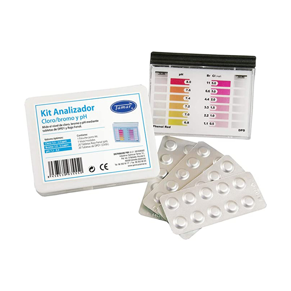 Simbassäng underhållskit Tamar dpd1 1175600000 pH-test