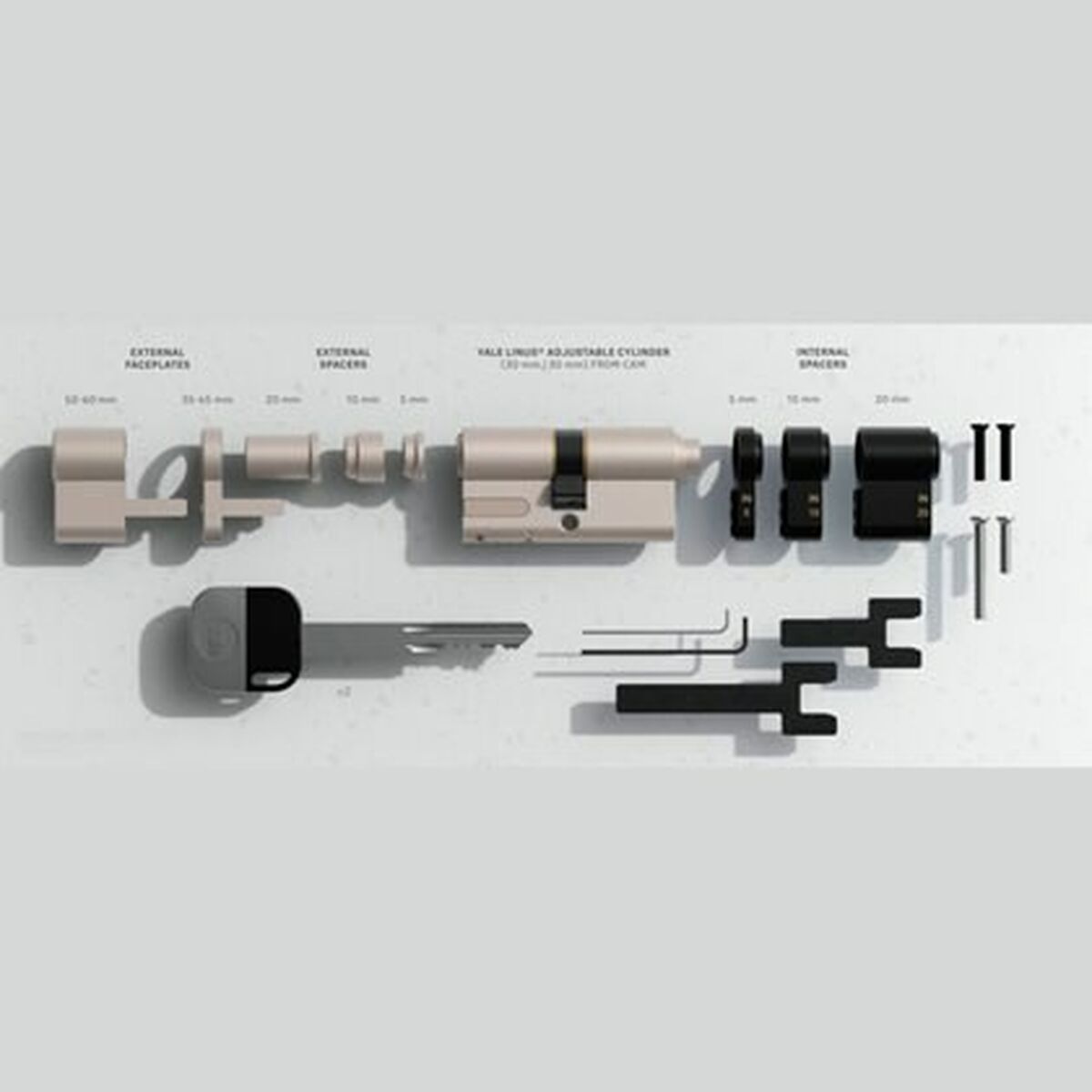 Lås Yale 05/501000/SN Silvrig Mässing - 4