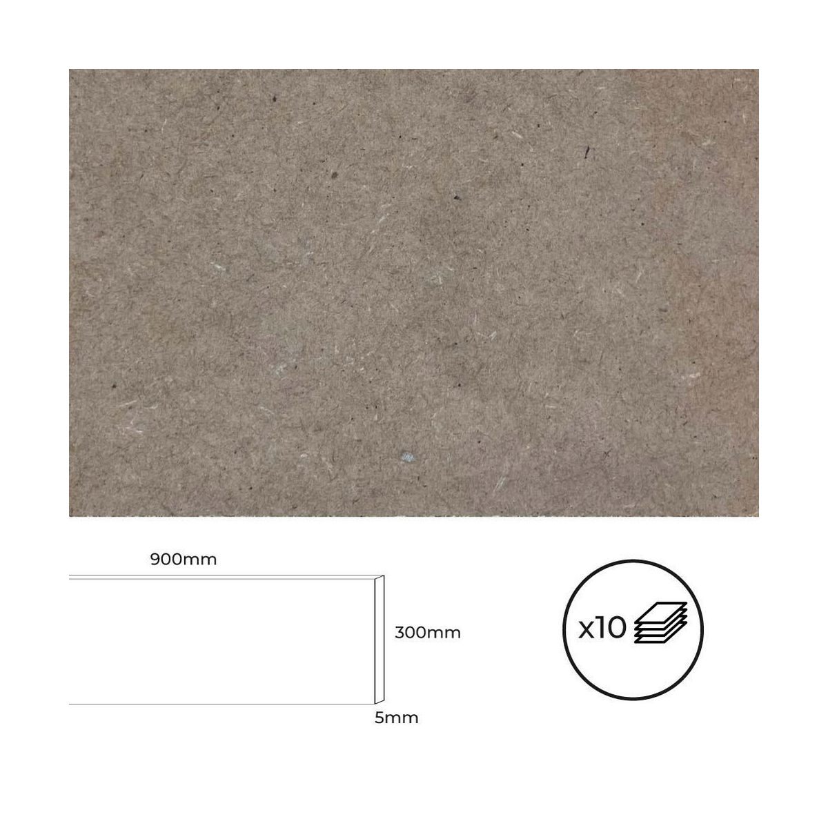 Plywoodskiva Bertini Trä MDF 90 x 30 cm (10 antal)
