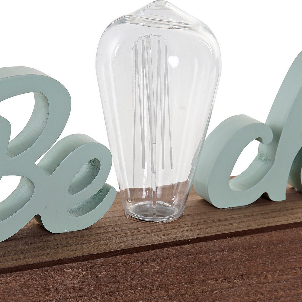 Prydnadsfigur DKD Home Decor Beach LED Grön Marinblå Medelhavs 34 x 8 x 16 cm (2 antal) - 3