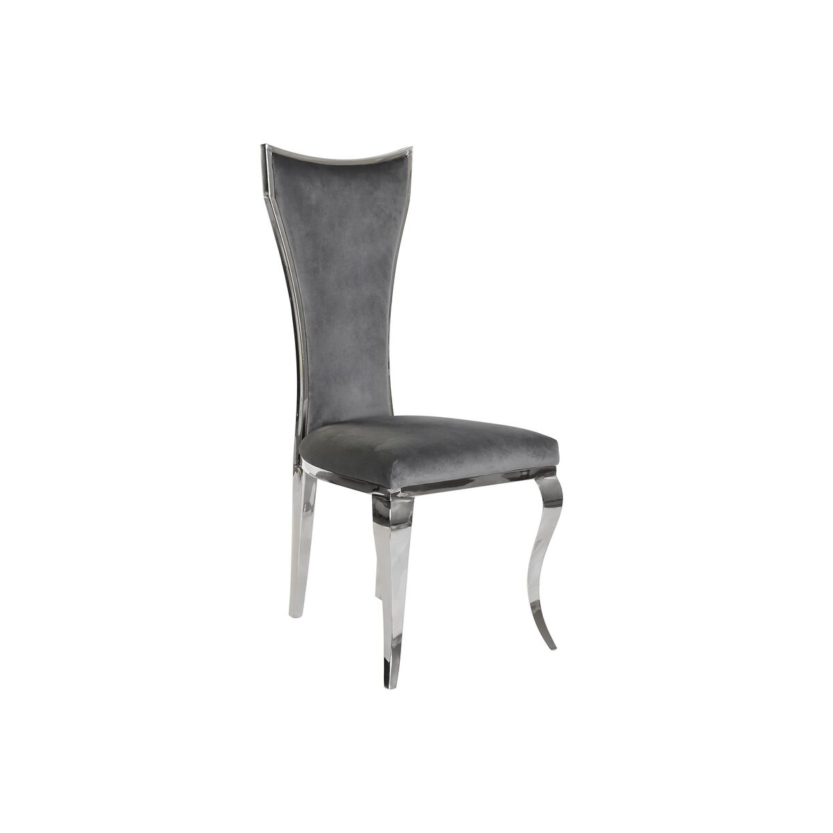 Matsalsstol DKD Home Decor 48 x 51 x 110 cm Silvrig Grå