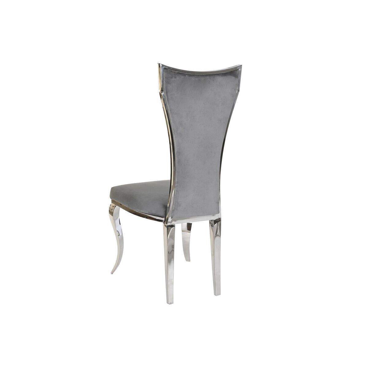 Matsalsstol DKD Home Decor 48 x 51 x 110 cm Silvrig Grå - 4