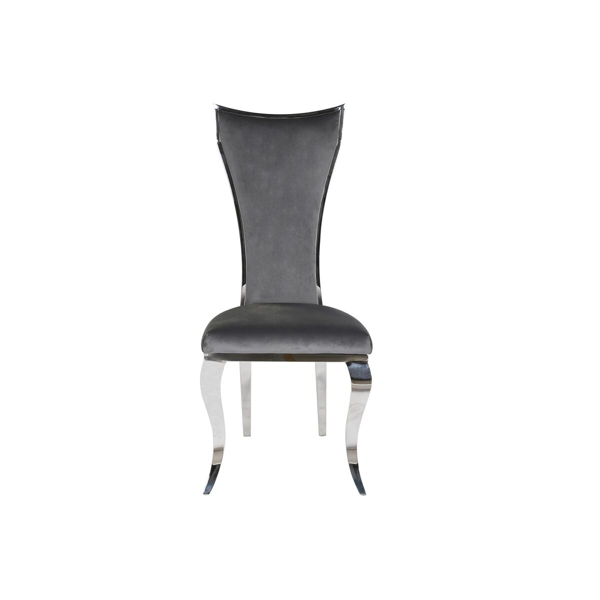 Matsalsstol DKD Home Decor 48 x 51 x 110 cm Silvrig Grå - 3