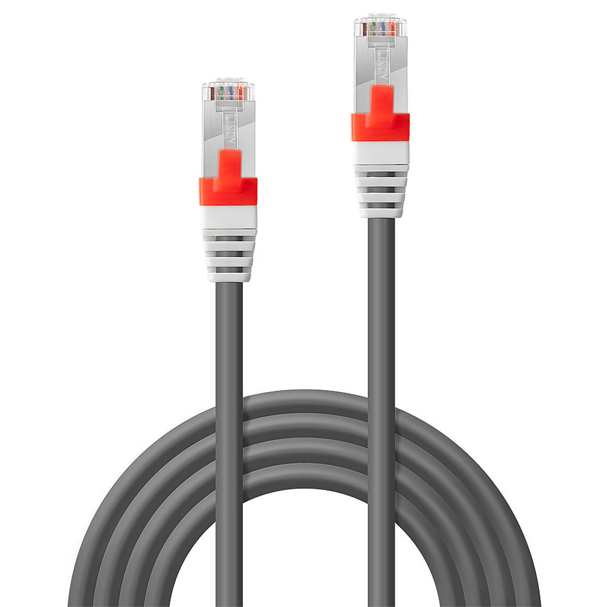 Nätkabel UTP Styv Kategori 6 LINDY Grå 1 m (1 antal) - 5